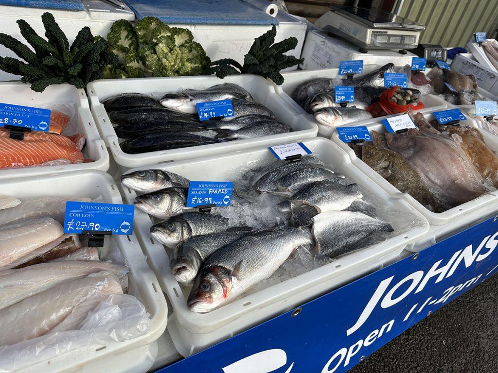 Johnsons Fish at the Durleighmarsh Farm Shop