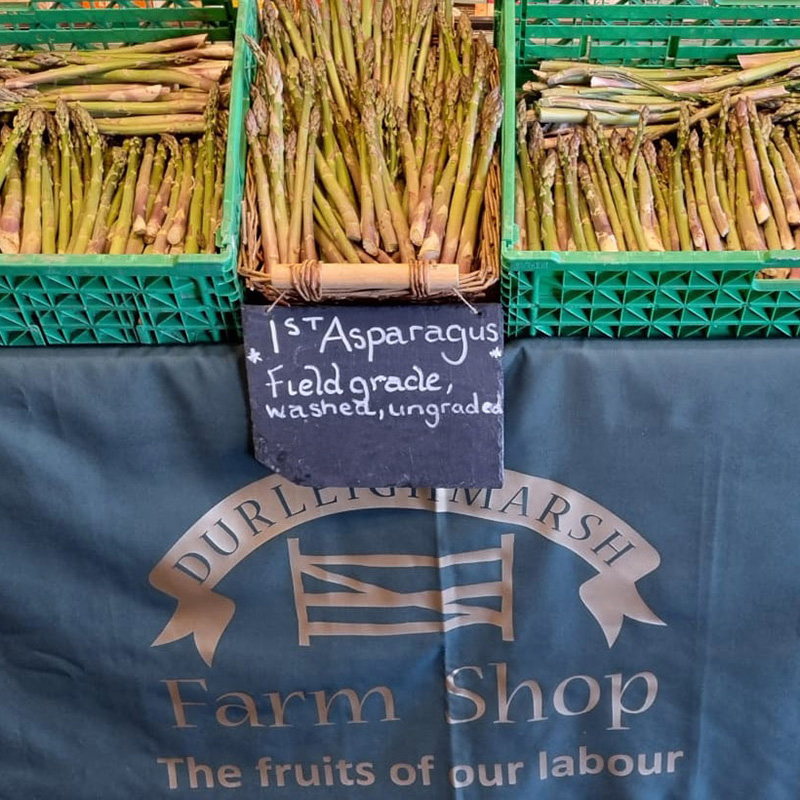 asparagus at the Durleighmarsh Farm Shop